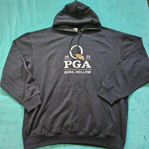 2025 PGA Quail Hollow Men's Hoodie, Black, Size 2XL XXL (NWOT)